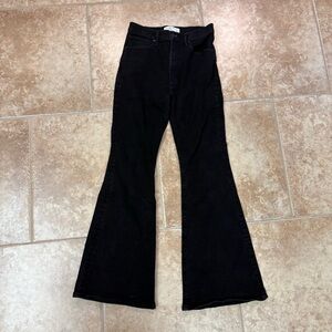 Abercrombie & Fitch Flare Ultra High Rise Black Jeans